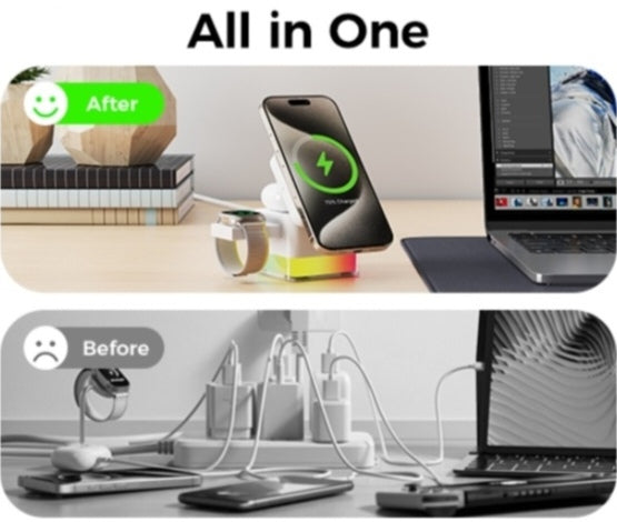 Wireless charger 3-in-1